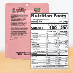 Louisville Vegan Jerky open bag on table ready-to-eat showing convenient portable protein snack