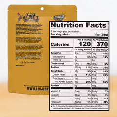 Detail of mustard BBQ sauce coating on Louisville Vegan Jerky emphasizing tangy, smoky flavor
