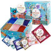 LOVARE gift box with 90 tea bags, ideal for gifting and variety