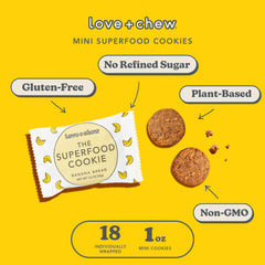 Love + Chew individually wrapped cookie in hand for convenient on-the-go snacking