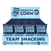 Love Corn front pack showing sea salt flavor and single-serve convenience