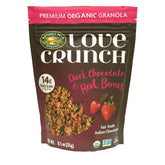 Love Crunch front packaging showing organic label and pouch benefit