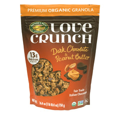 Love Crunch front packaging showing pouch and branding with shelf-ready appeal