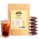 Love Grown front packaging showing box and branding with clear benefit of easy brew
