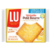 LU Petit Beurre front packaging showing three-bag pack and brand clarity for gifting