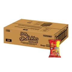Lucas Skwinkles front packaging showing colorful mango candy and brand logo for quick identification