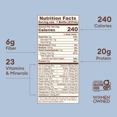 Lucille bottle top label with easy-open cap and clear branding benefit