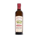 Lucini front packaging 500 mL showing bottle and label, highlights premium quality