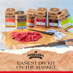 Lucky Beef Jerky marinated meat in bowl demonstrating quick prep and flavor benefit