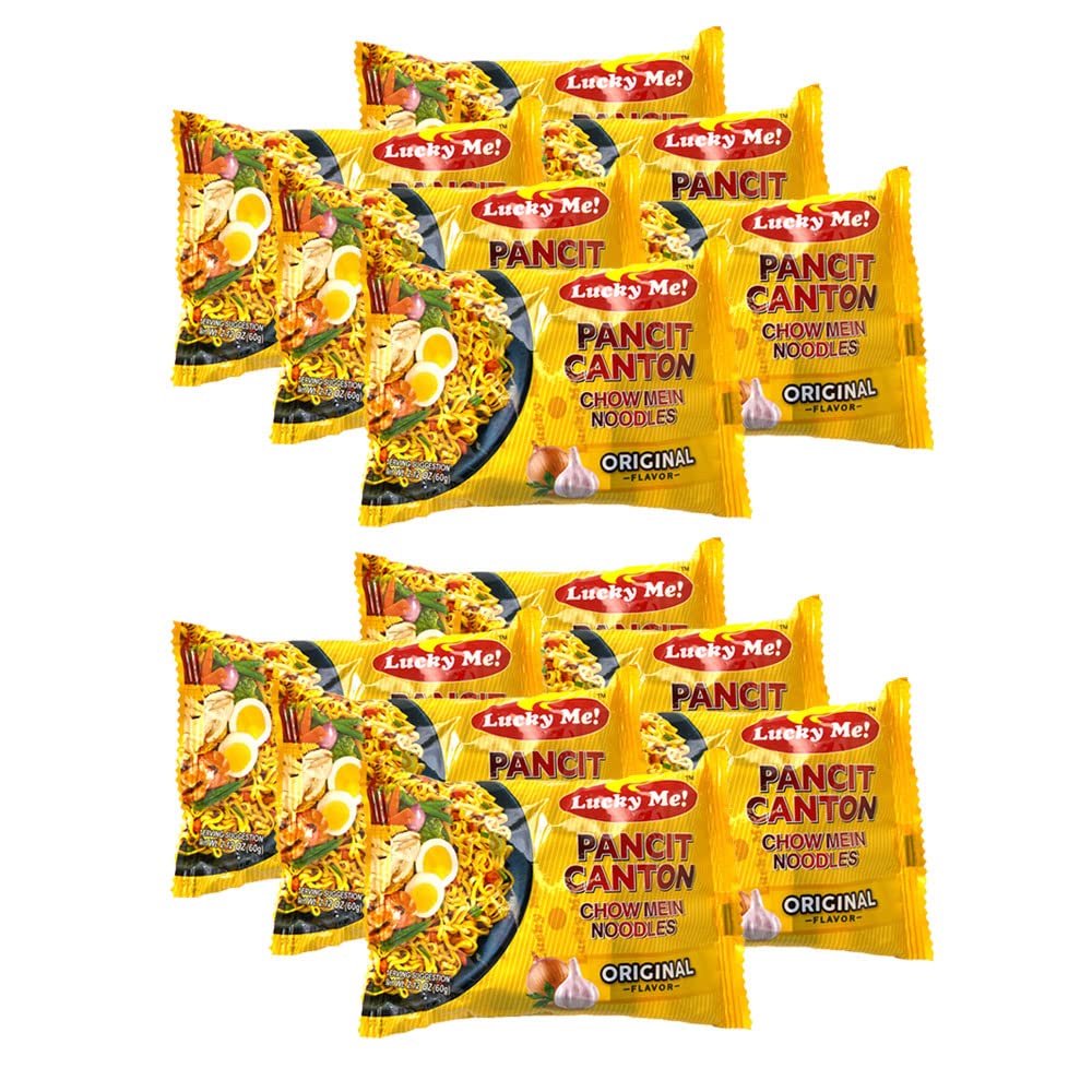 Lucky Me! front packaging showing original flavor for quick, authentic meals
