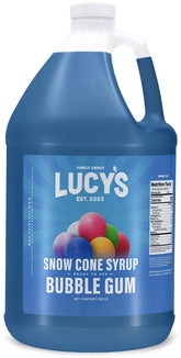 Lucy's front jug packaging showing label and one-gallon size for easy serving
