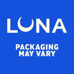 LUNA Bar ingredients display with rolled oats and soy protein emphasizing wholesome sources
