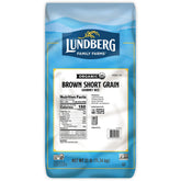 Lundberg front of 25 lb package showing brand and value — pantry staple benefit