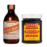 luxardo front packaging showing both products and premium Italian branding benefit: upscale presentation