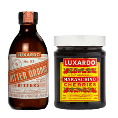 luxardo front packaging showing both products and premium Italian branding benefit: upscale presentation