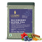 Luxmi tin front showing product branding and resealable lid for freshness