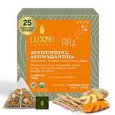 Luxmi Estates front packaging showing organic label and benefits