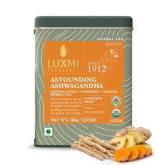 LUXMI pouch front view showing organic label and 100g size for confident purchase
