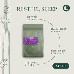 LUXMI tea bag detail with tag, showing convenient single-serve steeping benefit