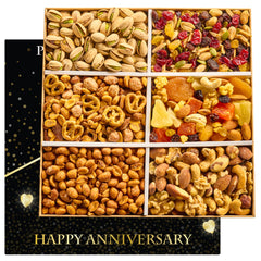 Luxurious Treats box front view showing elegant anniversary presentation and gifting appeal