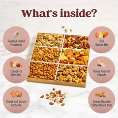 Luxurious Treats candied cranberry nut mix detail showing sweet-tart contrast