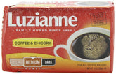 Luzianne front packaging showing bag and benefit of smooth flavored coffee