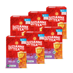 Luzianne front packaging showing pack of twelve pods and product branding for quick selection