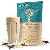 LyfeFuel front packaging showing Vanilla Chai and key benefits