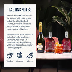 Lyre's served over ice in a lifestyle setting emphasizing refreshing aperitif moments