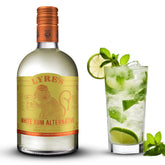 Lyre's front label close-up showing branding and product clarity benefit