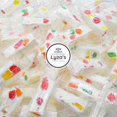 LYZA'S SWEETS & TREATS front packaging showing bulk 2.2 lb bag and branding benefits