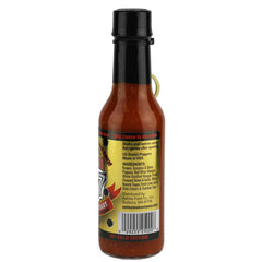 Mad Dog Gear sauce pouring from bottle onto food for controlled heat boost