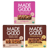MadeGood front packaging showing 30-count chocolate lovers variety for easy stocking