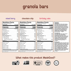 MadeGood granola bites pouch open for portable spoonable snack convenience