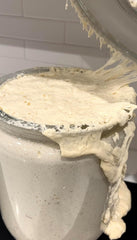 Made With Loave bubbly starter in jar demonstrating reliable fermentation