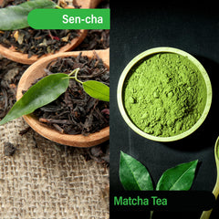 MAEDA-EN brewed cup top view showing clear green hue and inviting aroma