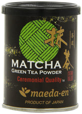 MAEDA-EN front packaging displaying brand and emerald matcha color benefit freshness