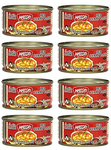 MAESRI red curry paste front packaging showing brand and product ready to use