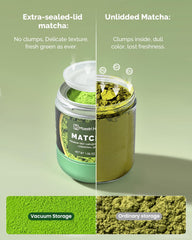 Maestri House metal spoon portioning matcha for accurate serving control benefit