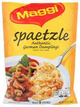 Maggi spaetzle front box showing brand and easy-cook benefit
