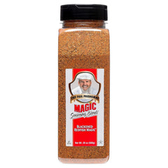 Magic Seasoning Blends canister front showing product and bold Cajun flavor benefit