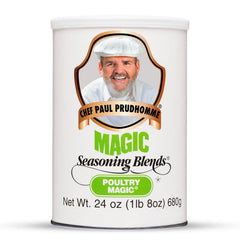 Magic Seasoning Blends front canister showing size and packaging benefit