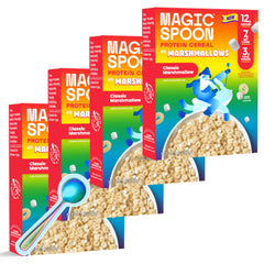 Magic Spoon box front view showing Classic Marshmallow branding and nutritious benefits