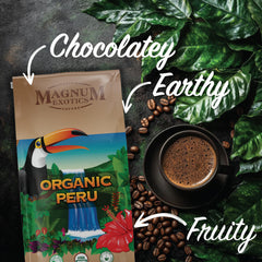 Magnum Exotics pour-over brew in use illustrating clarity and bright notes