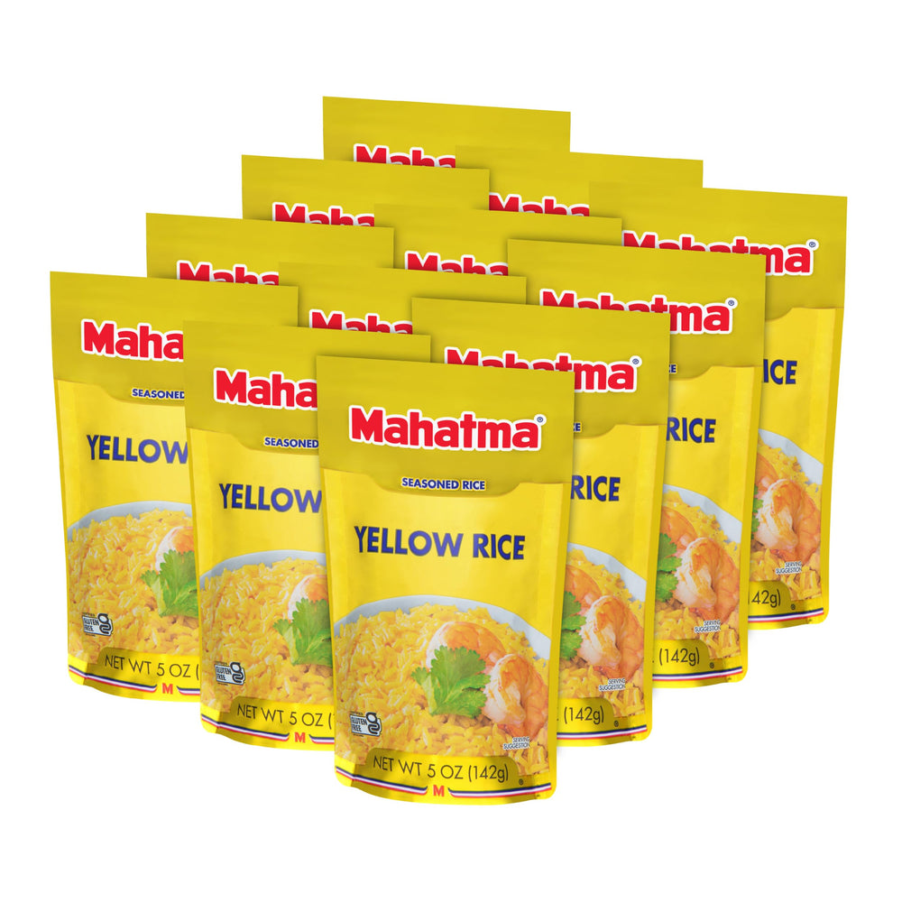 RiceSelect Mahatma front packaging showing 5-ounce bag and 12-pack convenience