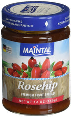 Maintal rosehip jar front view showing label and fruit-forward quality