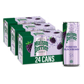 Maison Perrier front packaging showing blackberry cans and premium look, evokes refreshment