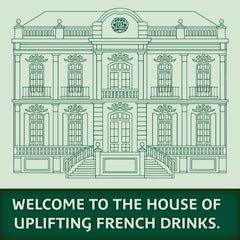 Maison Perrier bottle held in hand to show size and portability advantage