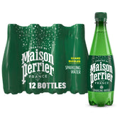 Maison Perrier front packaging showing twelve bottles for consistent refreshment