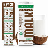 MALK front packaging showing the 32oz carton and clean design benefit